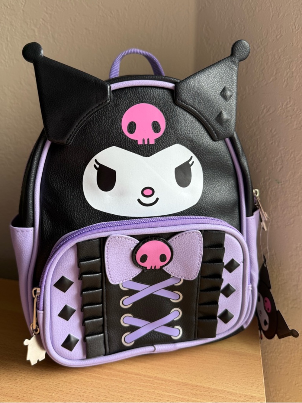 Sanrio Hello Kitty Kuromi Backpack in Black & Lavender - Picture 9 of 11